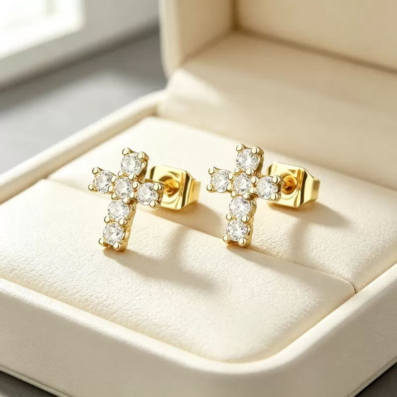 1ct Round Moissanite Stud Earrings D Color VVS1 925 Sterling Silver GRA - Image 8