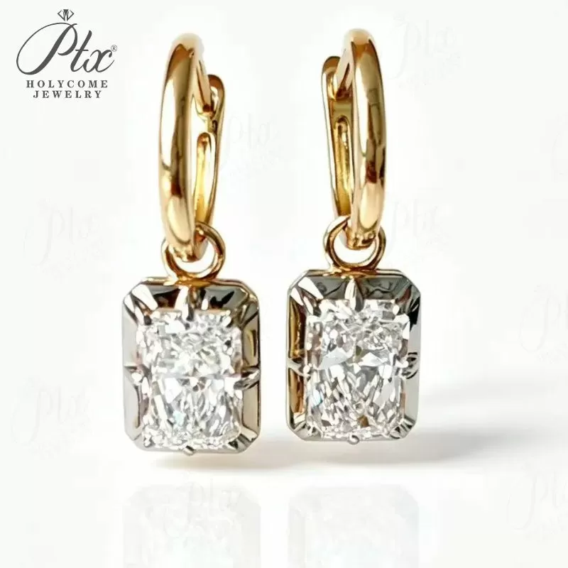 1ct Round Lab Grown Diamond Stud Earrings D Color VVS1 14K Gold Plated GRA - Image 14
