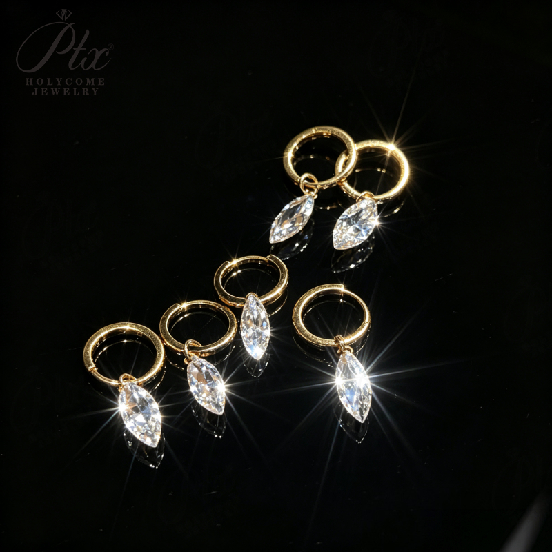 1ct Round Lab Grown Diamond Stud Earrings D Color VVS1 14K Gold Plated GRA - Image 12