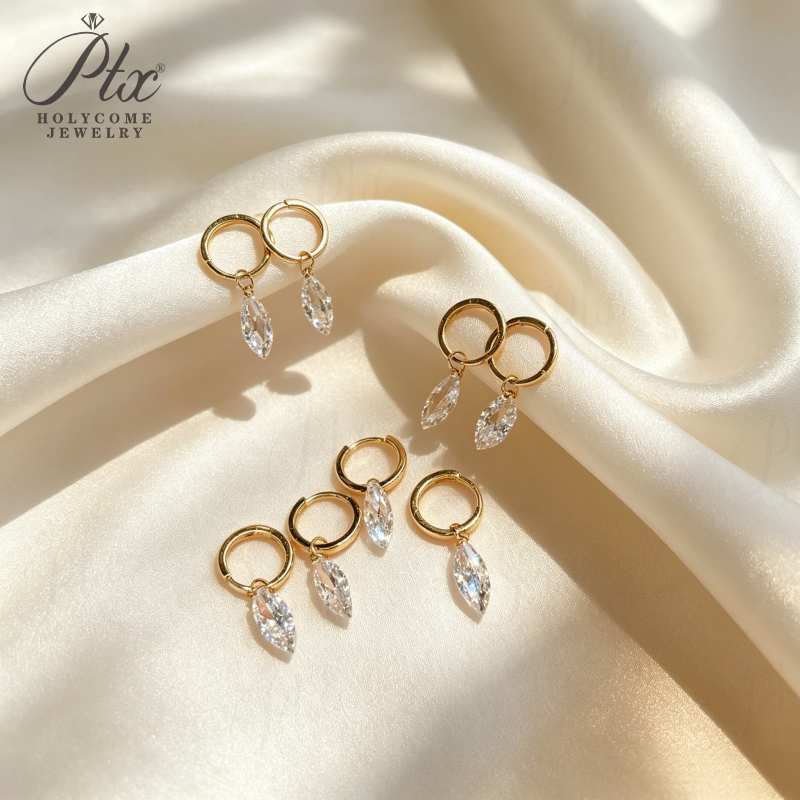 1ct Round Lab Grown Diamond Stud Earrings D Color VVS1 14K Gold Plated GRA - Image 4