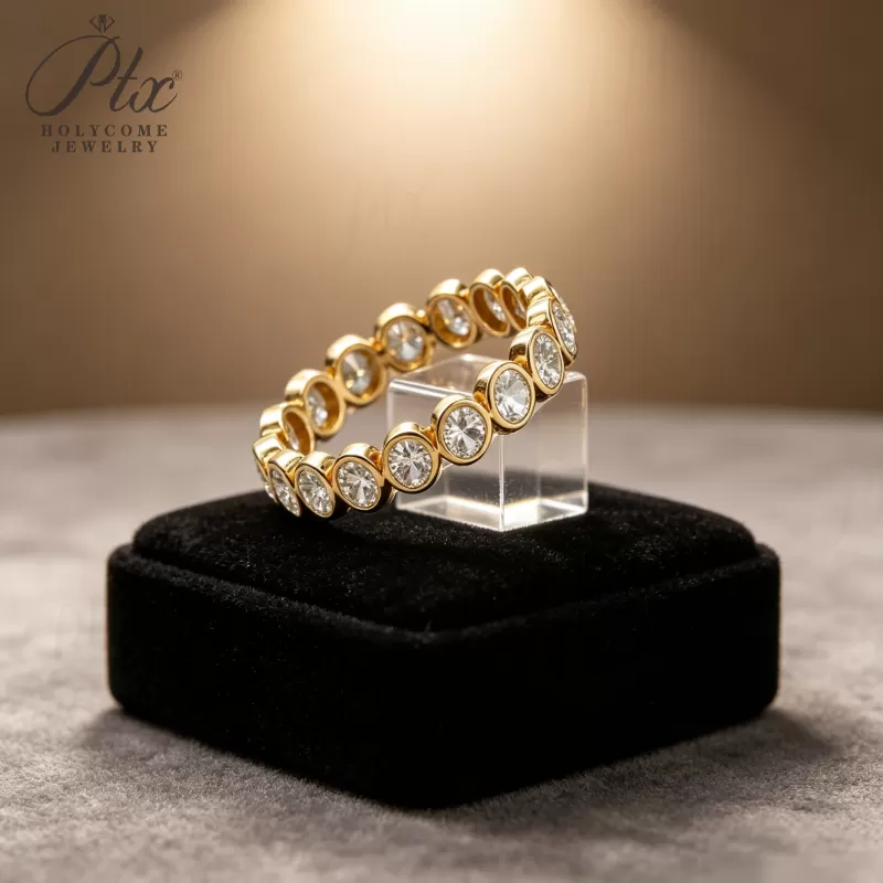 1ct Round Lab Grown Diamond Ring D Color VVS1 14K Gold Plated GRA
