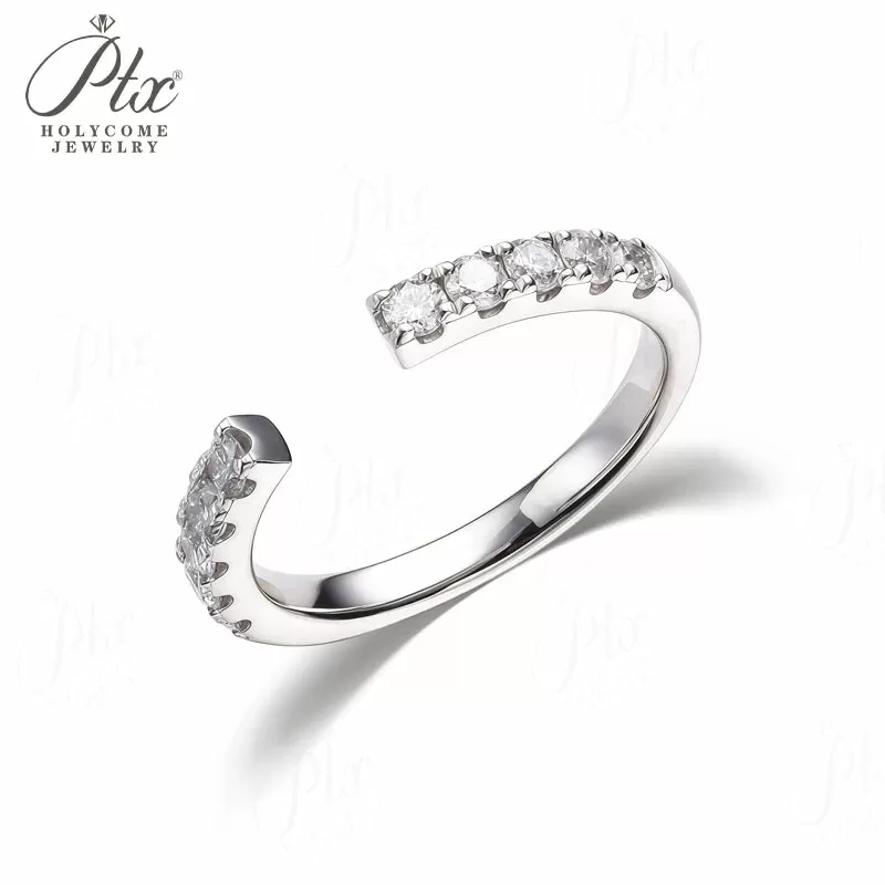 1ct Round Lab Grown Diamond Ring D Color VVS1 925 Sterling Silver GRA - Image 11