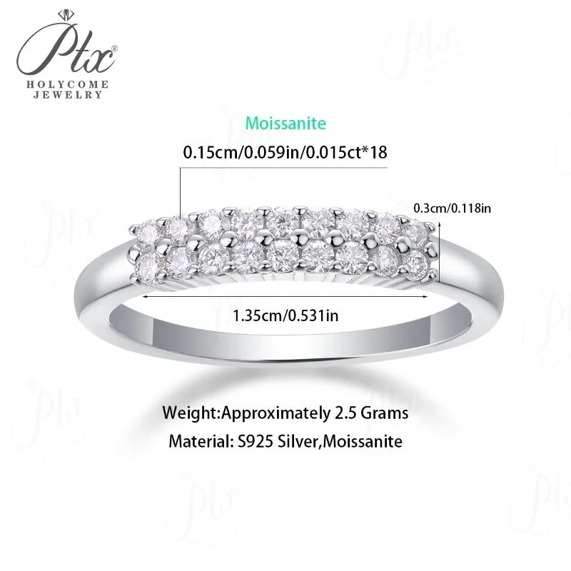 1ct Round Moissanite Ring D Color VVS1 925 Sterling Silver GRA - Image 3