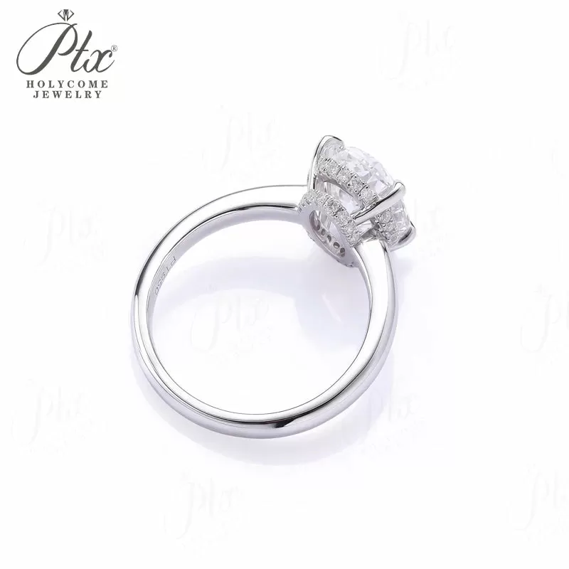 1ct Round Lab Grown Diamond Ring D Color VVS1 14K Gold Plated GRA - Image 5