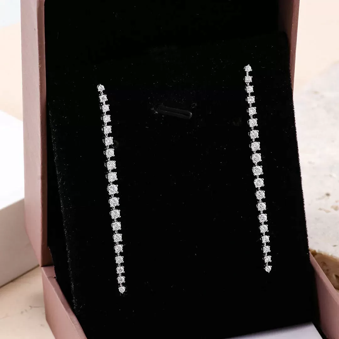 1ct Round Lab Grown Diamond Stud Earrings D Color VVS1 14K Gold Plated GRA - Image 8