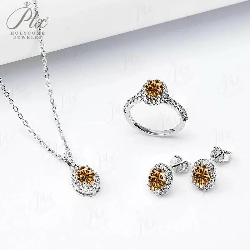 1ct Round Moissanite Ring D Color VVS1 925 Sterling Silver GRA - Image 9