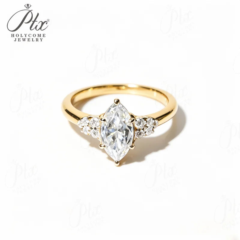 1.5ct Round Moissanite Ring D Color VVS1 925 Sterling Silver GRA - Image 9