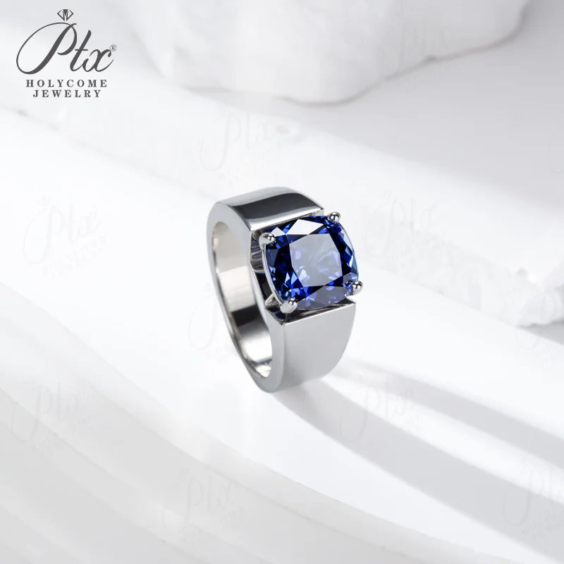 1ct Cushion Moissanite Ring D Color VVS1 925 Sterling Silver GRA - Image 3