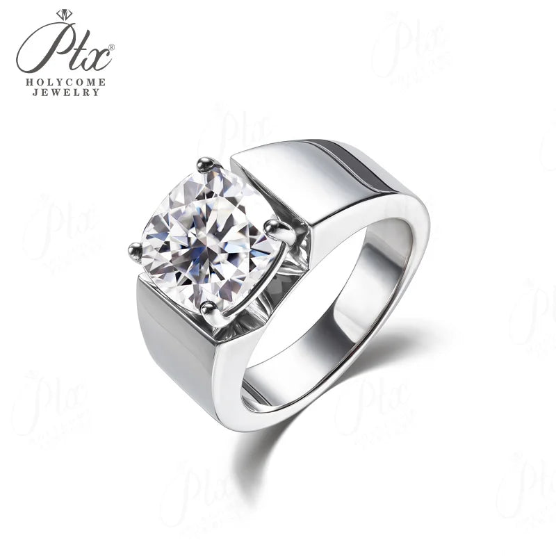 1ct Cushion Moissanite Ring D Color VVS1 925 Sterling Silver GRA - Image 7
