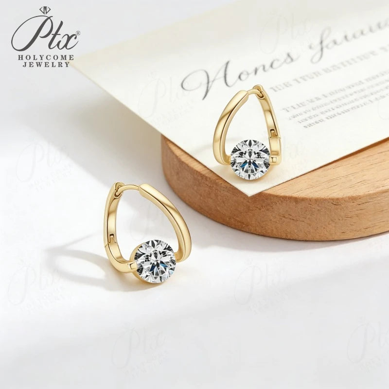 1-2ct Round Moissanite Stud Earrings D Color VVS1 925 Sterling Silver GRA - Image 5