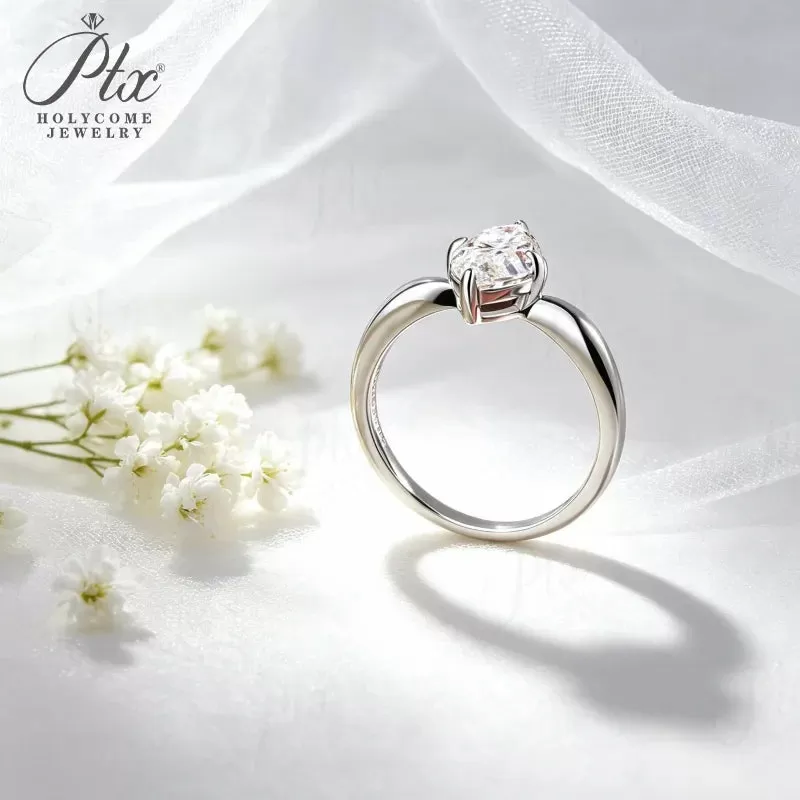 1-3ct Marquise Moissanite Ring D Color VVS1 925 Sterling Silver GRA - Image 6