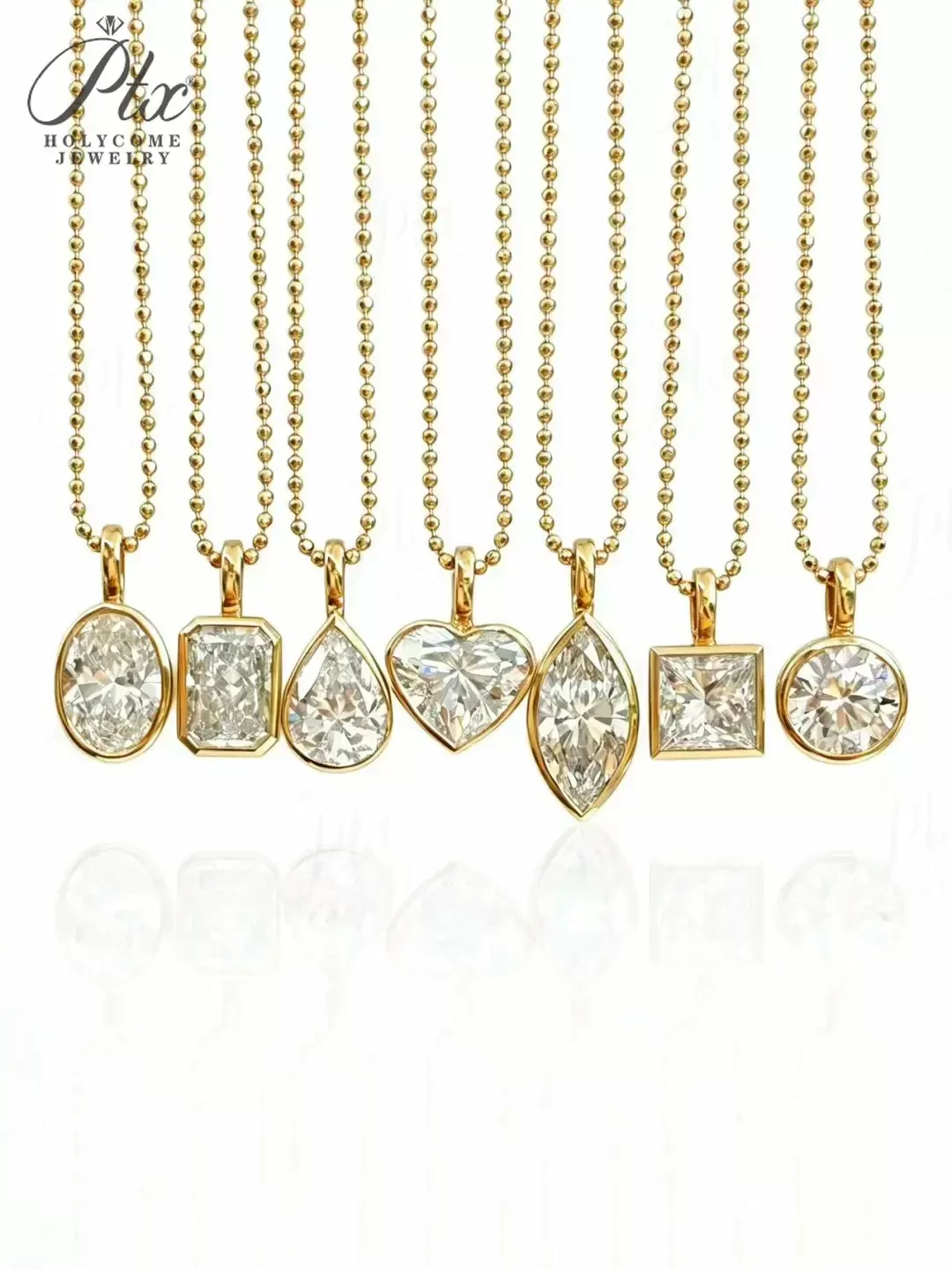2ct Round Lab Grown Diamond Pendant Necklace D Color VVS1 14K Gold Plated GRA - Image 11