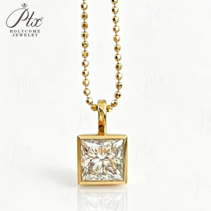 2ct Round Lab Grown Diamond Pendant Necklace D Color VVS1 14K Gold Plated GRA - Image 6