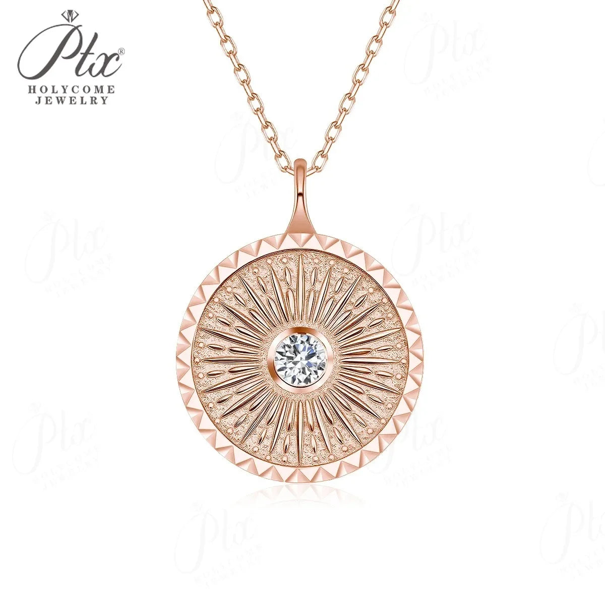 0.3ct Round Moissanite Pendant Necklace D Color VVS1 925 Sterling Silver GRA - Image 8