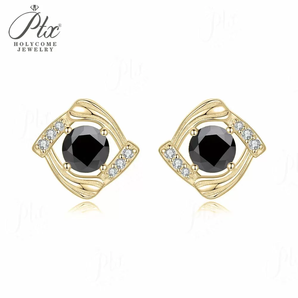 1ct Round Moissanite Stud Earrings D Color VVS1 925 Sterling Silver GRA - Image 13