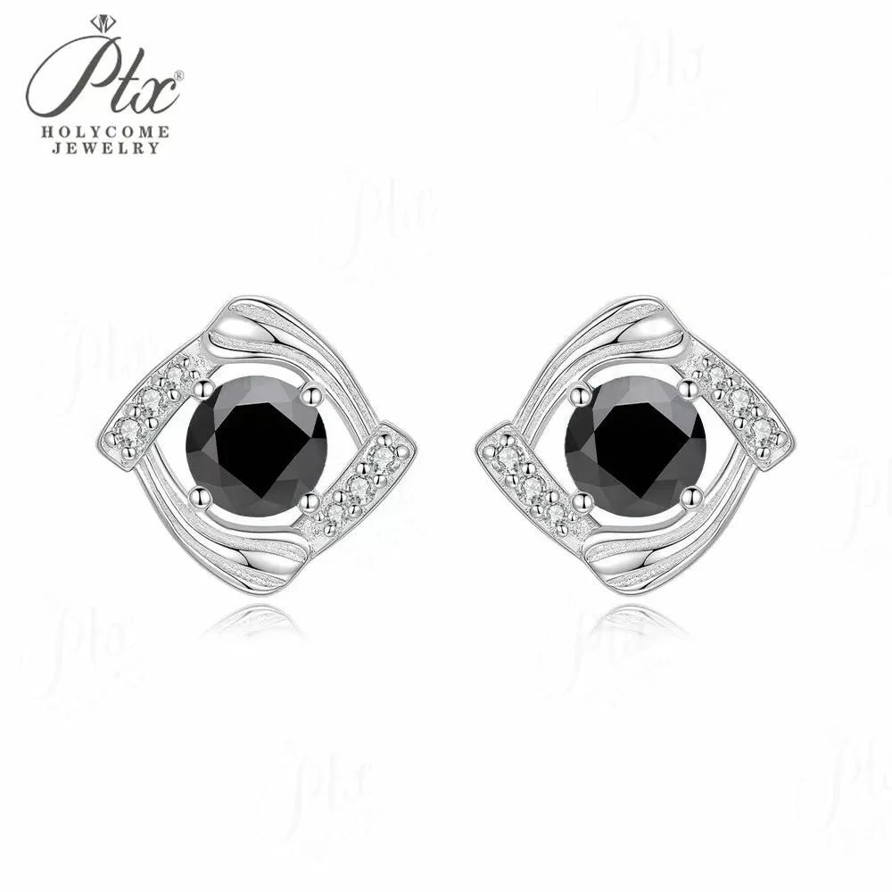 1ct Round Moissanite Stud Earrings D Color VVS1 925 Sterling Silver GRA - Image 14