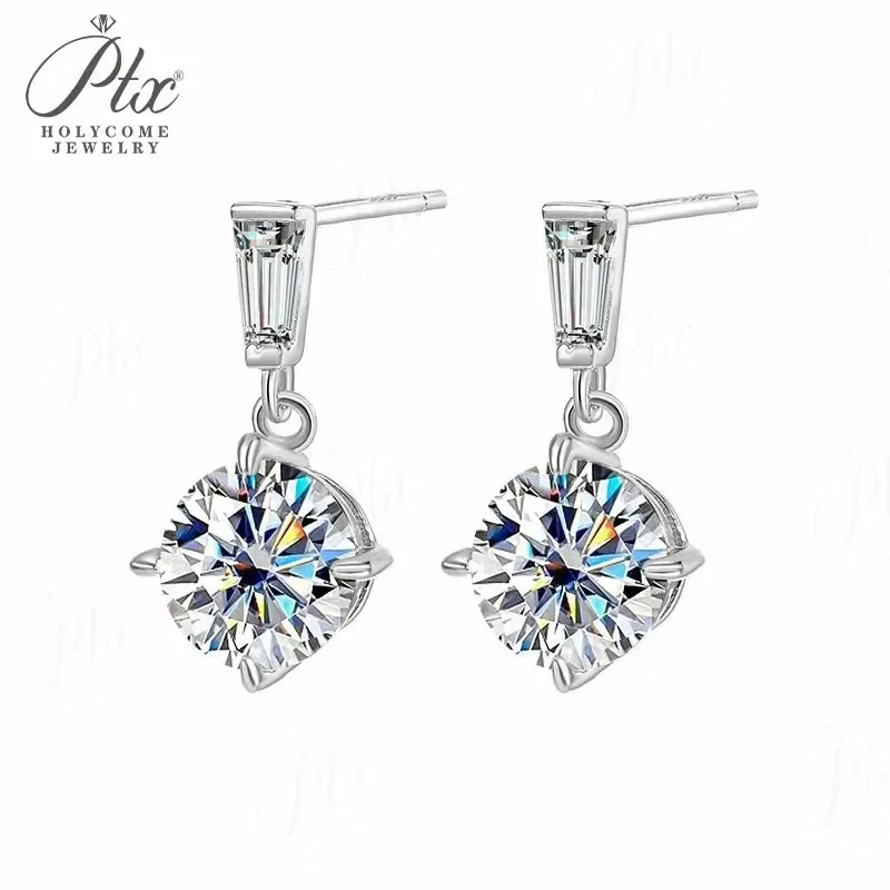 2ct Round Moissanite Ring D Color VVS1 925 Sterling Silver GRA - Image 19