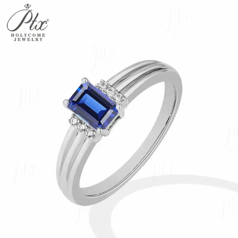 1ct Emerald Moissanite Ring D Color VVS1 925 Sterling Silver GRA - Image 12