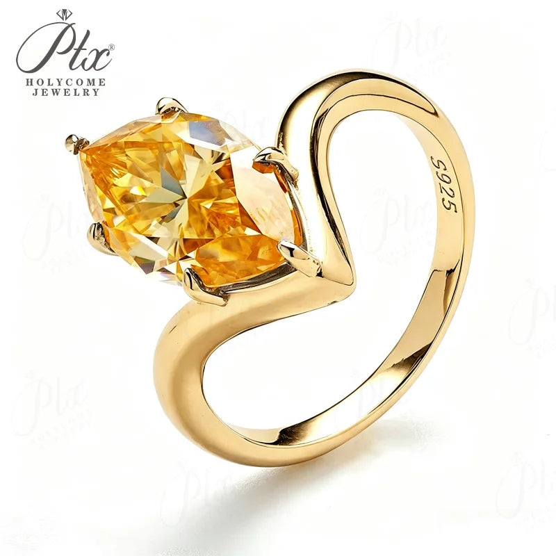 5ct Marquise Moissanite Ring D Color VVS1 925 Sterling Silver GRA - Image 7