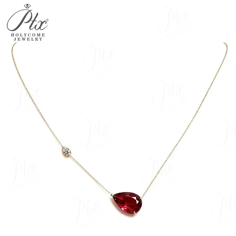 5ct Round Moissanite Pendant Necklace D Color VVS1 925 Sterling Silver GRA