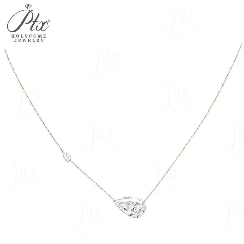 5ct Round Moissanite Pendant Necklace D Color VVS1 925 Sterling Silver GRA - Image 12