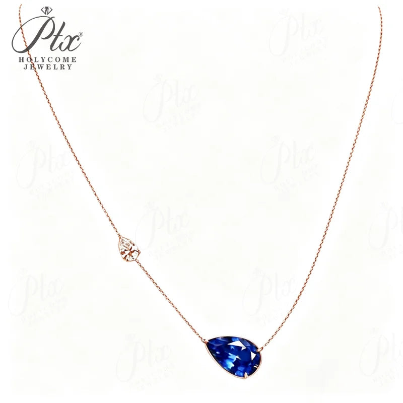 5ct Round Moissanite Pendant Necklace D Color VVS1 925 Sterling Silver GRA - Image 16