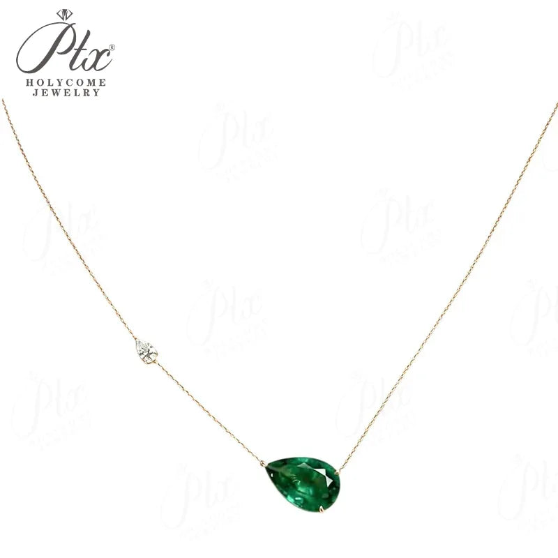 5ct Round Moissanite Pendant Necklace D Color VVS1 925 Sterling Silver GRA - Image 2