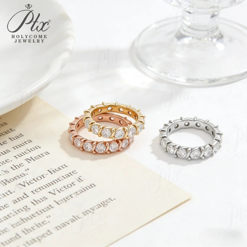 1ct Round Moissanite Jewelry D Color VVS1 925 Sterling Silver GRA - Image 3