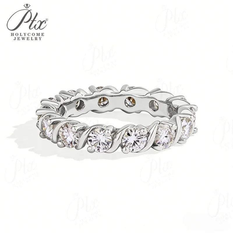 1ct Round Moissanite Jewelry D Color VVS1 925 Sterling Silver GRA - Image 7