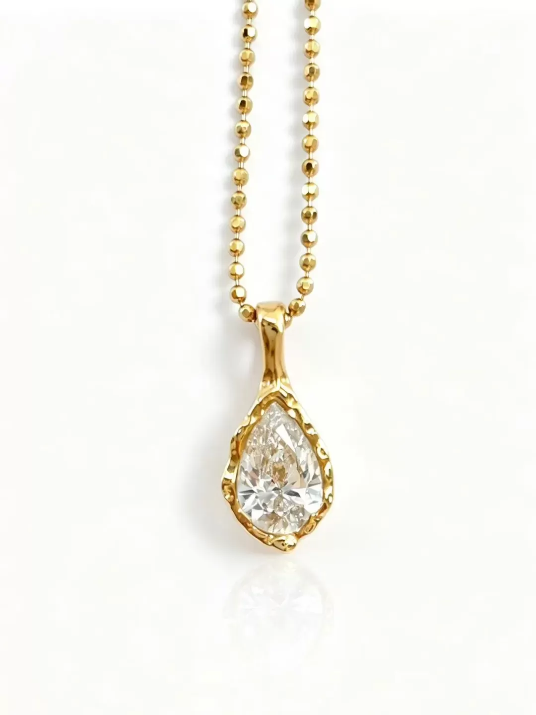 1ct Emerald Lab Grown Diamond Pendant Necklace D Color VVS1 14K Gold Plated IGI - Image 13