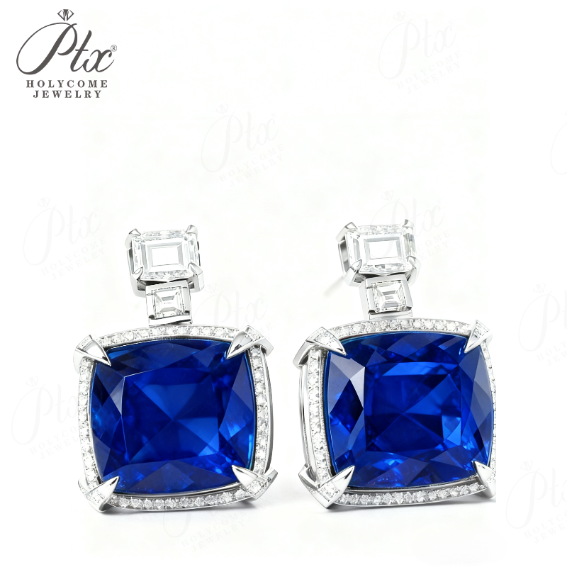 1ct Round Moissanite Stud Earrings D Color VVS1 925 Sterling Silver GRA - Image 2