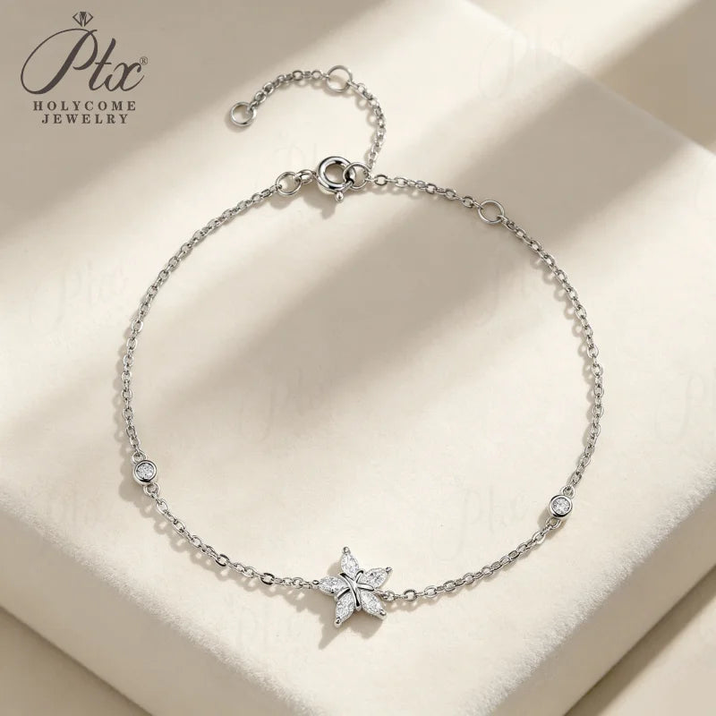0.5ct Marquise Moissanite Bracelet D Color VVS1 925 Sterling Silver GRA - Image 7