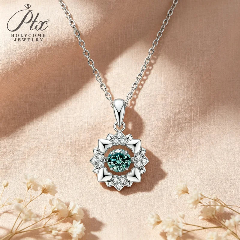 0.5ct Round Moissanite Pendant Necklace D Color VVS1 925 Sterling Silver GRA - Image 6