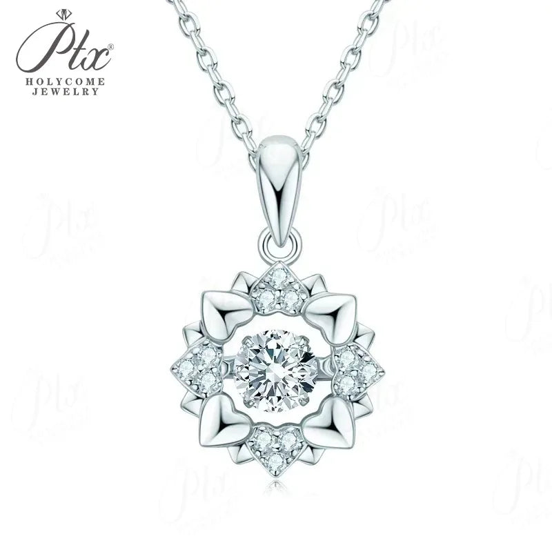 0.5ct Round Moissanite Pendant Necklace D Color VVS1 925 Sterling Silver GRA - Image 9