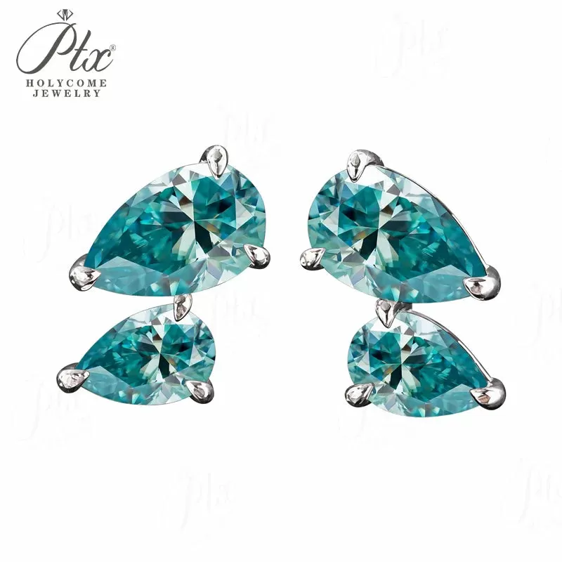 3ct Round Moissanite Stud Earrings D Color VVS1 925 Sterling Silver GRA - Image 10