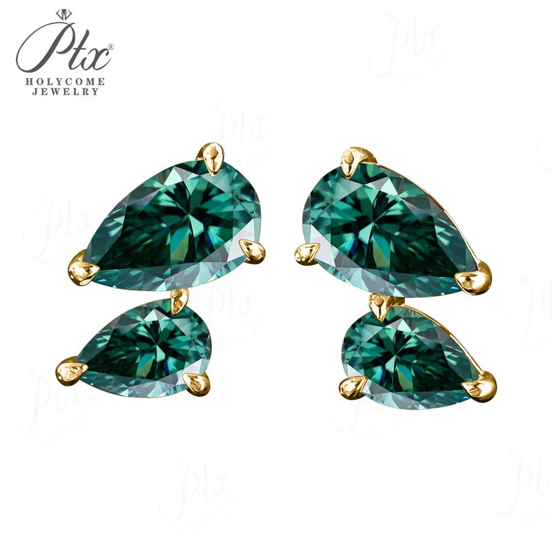 3ct Round Moissanite Stud Earrings D Color VVS1 925 Sterling Silver GRA - Image 11