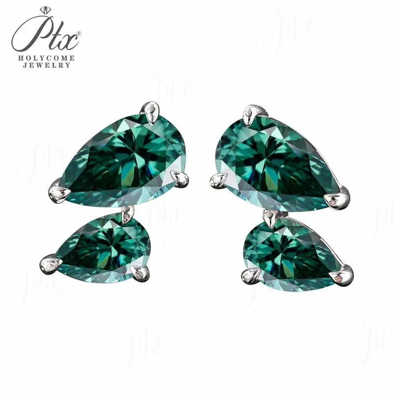3ct Round Moissanite Stud Earrings D Color VVS1 925 Sterling Silver GRA - Image 12