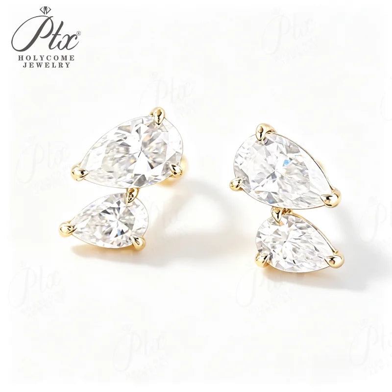 3ct Round Moissanite Stud Earrings D Color VVS1 925 Sterling Silver GRA - Image 16