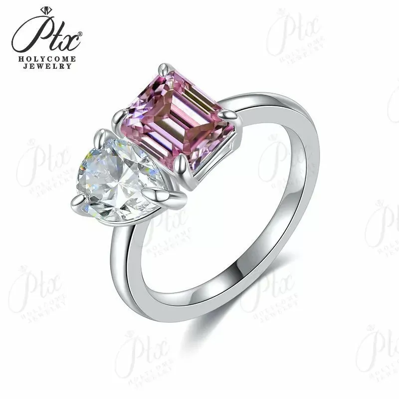 1ct Emerald Moissanite Ring D Color VVS1 925 Sterling Silver GRA - Image 21