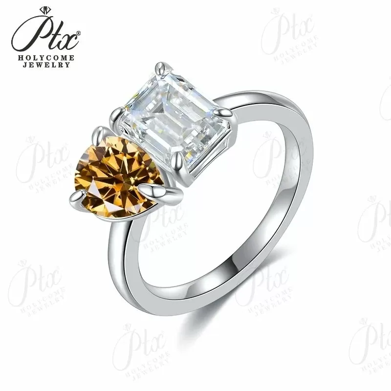 1ct Emerald Moissanite Ring D Color VVS1 925 Sterling Silver GRA - Image 25