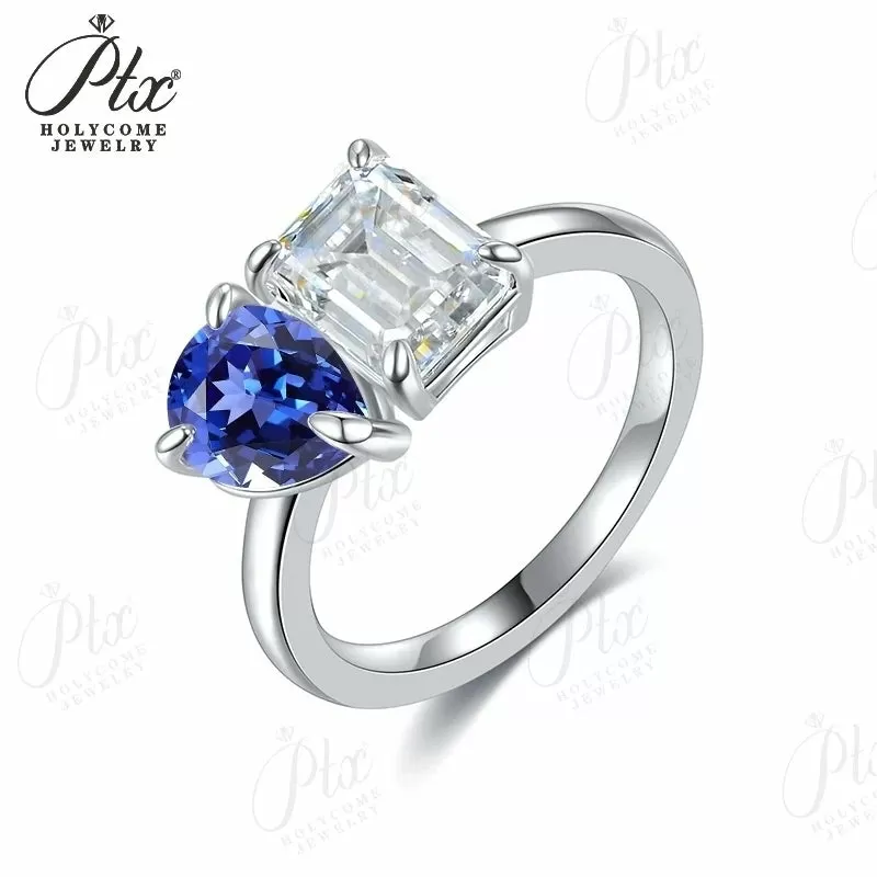 1ct Emerald Moissanite Ring D Color VVS1 925 Sterling Silver GRA - Image 31