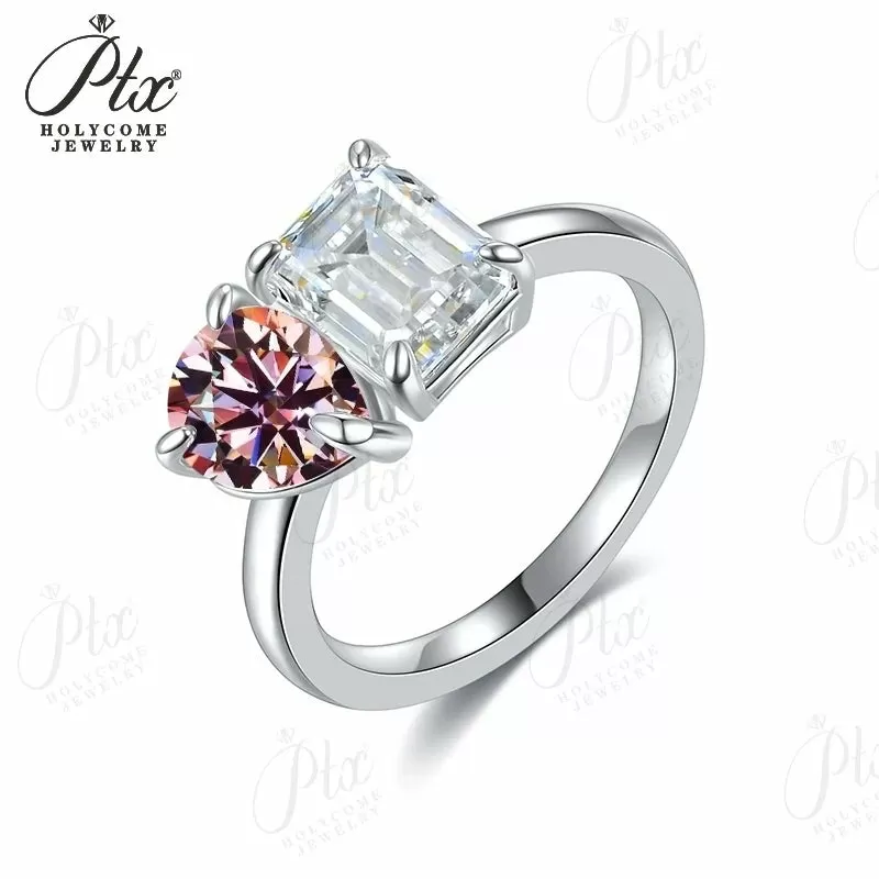 1ct Emerald Moissanite Ring D Color VVS1 925 Sterling Silver GRA - Image 33