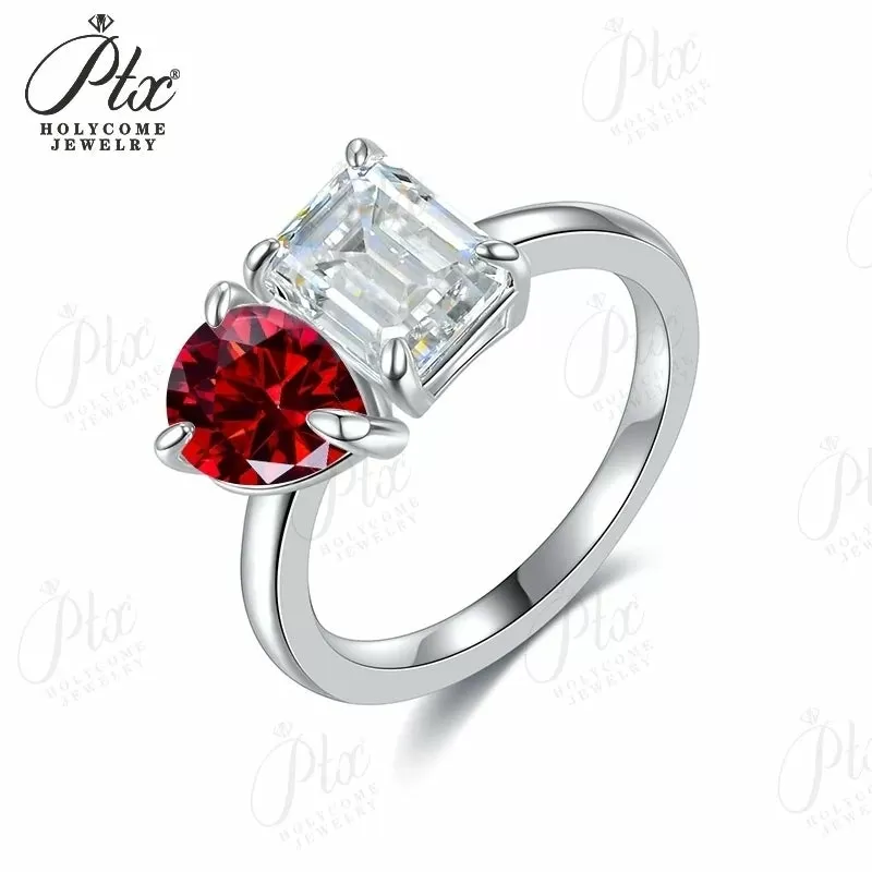 1ct Emerald Moissanite Ring D Color VVS1 925 Sterling Silver GRA - Image 36