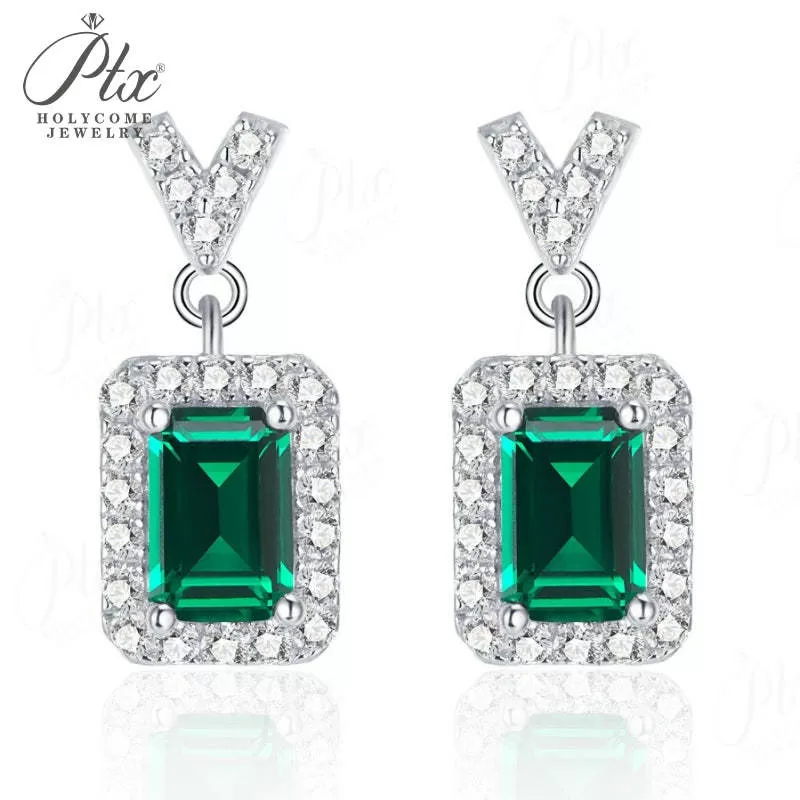 1ct Princess Moissanite Stud Earrings D Color VVS1 925 Sterling Silver GRA - Image 18