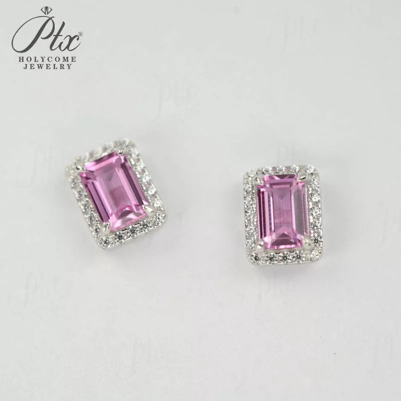 1ct Princess Moissanite Stud Earrings D Color VVS1 925 Sterling Silver GRA - Image 19