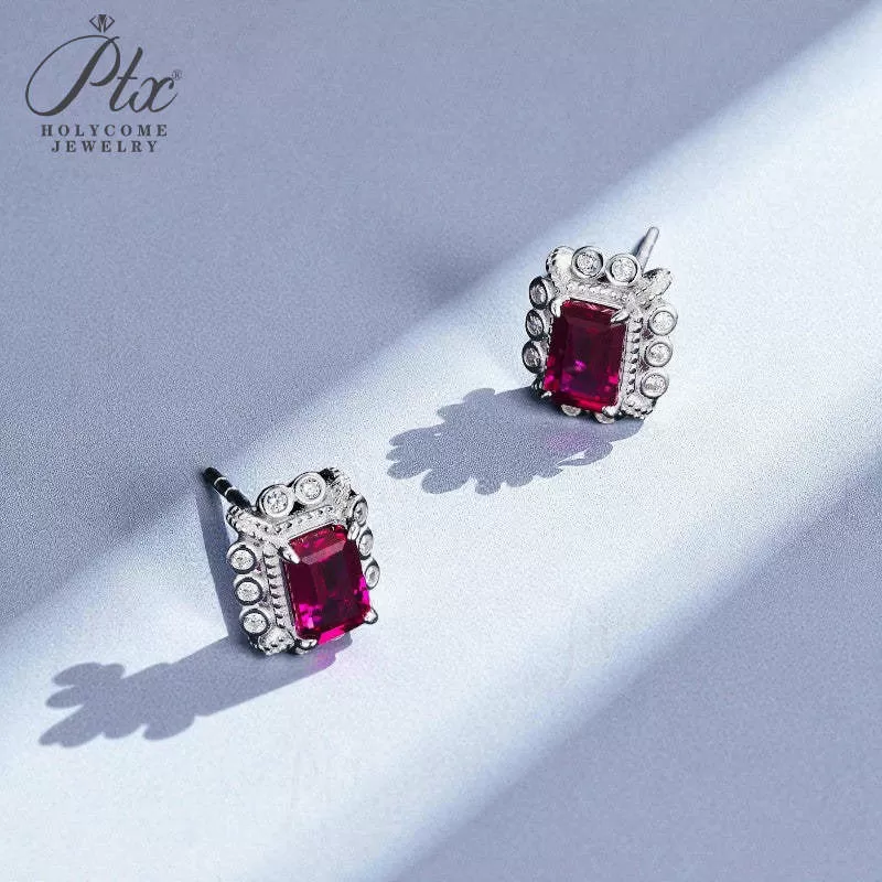 1ct Princess Moissanite Stud Earrings D Color VVS1 925 Sterling Silver GRA - Image 8