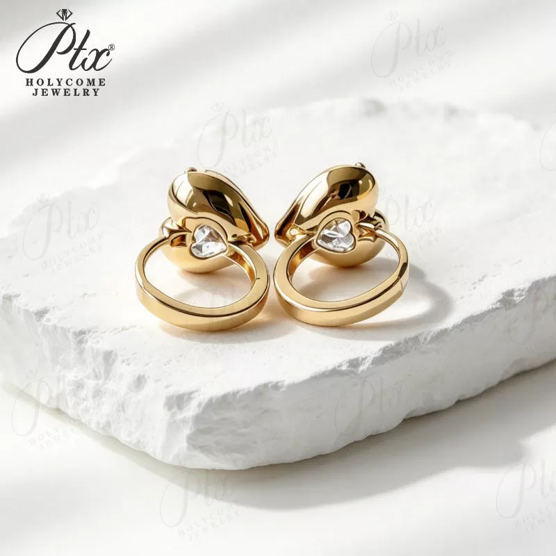 1ct Round Lab Grown Diamond Stud Earrings D Color VVS1 14K Gold Plated GRA - Image 13