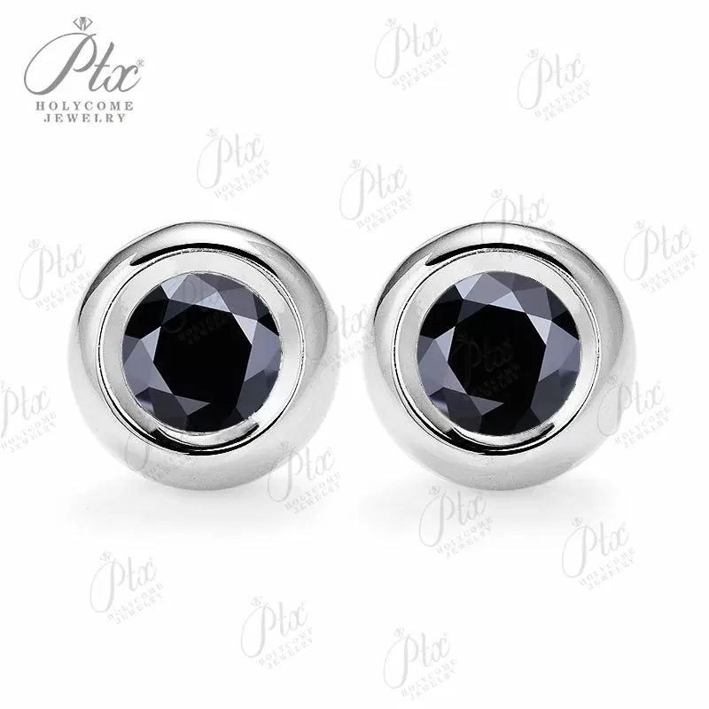 0.5ct Round Moissanite Stud Earrings D Color VVS1 925 Sterling Silver GRA - Image 10