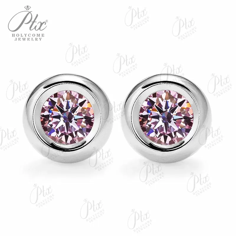 0.5ct Round Moissanite Stud Earrings D Color VVS1 925 Sterling Silver GRA - Image 15