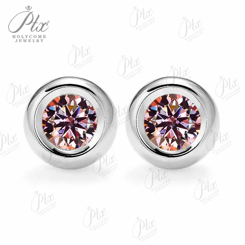 0.5ct Round Moissanite Stud Earrings D Color VVS1 925 Sterling Silver GRA - Image 18